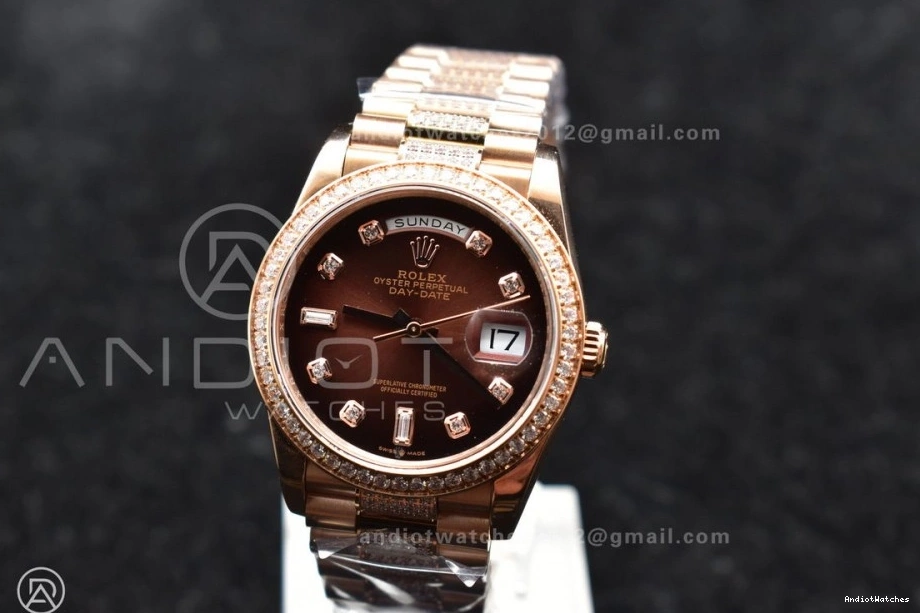 DayDate V RG Trendsetting A2836 Best Bracelet 36 666 Version President BPF On 1219